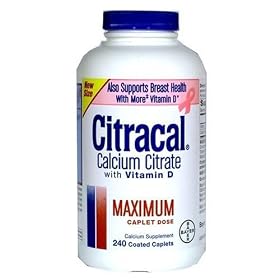 Citracal Calcium Citrate - Calcium with Vitamin D - 240 Caplets