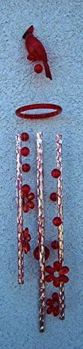Red Cardinal Flowers Wind Chime