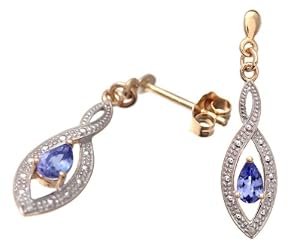 Boucles d'Oreilles Pendantes Femme PE03459Y/Tanz - Or Jaune 375/1000 (9