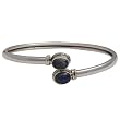 Sterling Silver Cuff Bracelts Labradorite Gemstone 2.6 inches