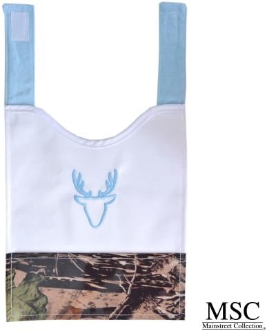 Mainstreet CollectionCamo Blue Baby Boy Camoflauge Wipeable Coated Canvas Bib with Straps