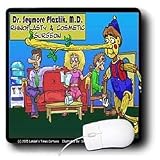 Londons Times Funny Medicine Cartoons - Pinnochio At Plastic Surgeon - Mouse Pads