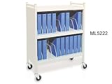 10-capacity Mini Vertical Chart Rack - 19w X 17d X 41.75h - Chart Carts & Cabinets