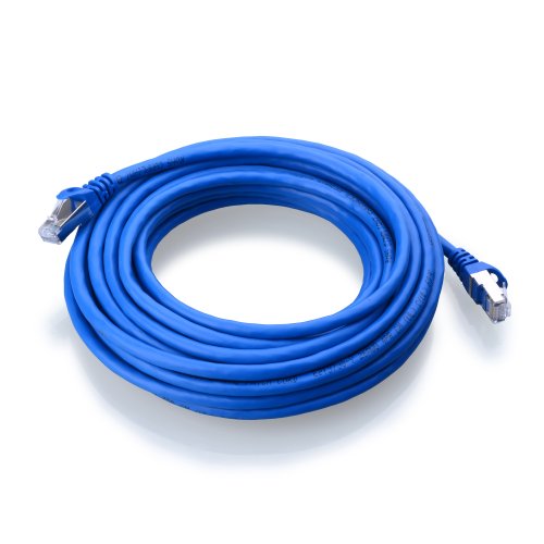 Cable Matters Cat6a Snagless Shielded (SSTP) Ethernet Patch Cable in Blue 25 Feet