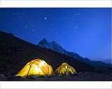 Photographic Prints of Illuminated tents at Island Peak Base Camp, Solu Khumbu Everest Region, from Robert Harding # base camp tents  Cyber Monday Sale