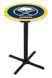 42" Buffalo Sabres Bar Height Pub Table - Cross Legs