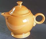 IMAGE OF Homer Laughlin Fiesta-Tangerine (Newer) Tea Pot and Lid, Fine China Dinnerware