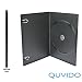 Produkt-Bild: 50 QUVIDO DVD Slim H&uuml;llen Schwarz Single / 1 CD o. DVD / 7mm