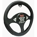 Streetwize Leather Steering Wheel Cover - Black
