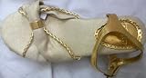 Girl Size 2, Gold Wedge Heal Dress Sandles Shoes
