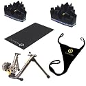CycleOps Fluid 2 Pro Pack Indoor Bike Trainer/Training Mat/Bike Thong/2 Climbing Blocks - 9320