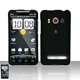 Black Rubberized Snap on Hard Skin Shell Protector Cover Case with Front an ....
