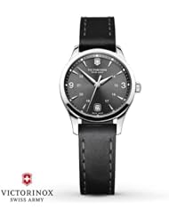Swiss Army Womens Alliance Black dial Black Leather Watch - 241542