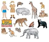 My Zoo Friends Feltboard Figure Set - Pre-Cut Figures