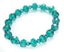 Blue Zircon Single Strand Small World Crystal Bracelet