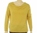 Jones New York Collection Solid Draped L/S Sweater Primrose Jones New York Collection Solid Draped L/S Sweater Primrose