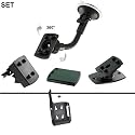 Alternatives Befestigungsset 5in1 für Apple iPhone 3G 8GB 16GB / KFZ Halterung, Lüfteradapter Vent Mount, Adapter mit 360° Gelenksockel, Adapterplatte, Frontscheibenhalterung, 3 G Lüfterhalterung, Halter, Mount Kit + original pdashop24 Lanyard