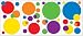 Magnificent Peel & Stick By RoomMates Just Dots Primary Wall Decals