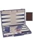 Sunnywood 2414-BWE 18 Inch Backgammon Set - Chocolate Leatherette