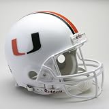 Miami Hurricanes Riddell Full Size Authentic Proline Football Helmet