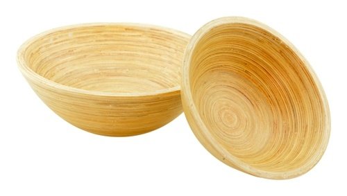 Simply Bamboo BBNT14 14' ' THICK BAMBOO BOWL W/ NATURAL FINISH