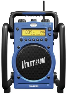SANGEAN U3R Digital AM/FM Water-Resistant Utility Radio with Alarm