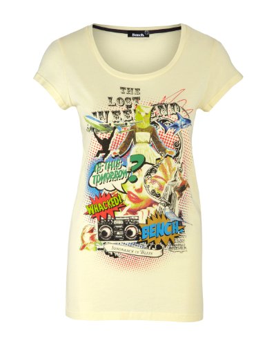 Bench Damen T-Shirt ANI, french vanilla, S, BLGA2401_YW091 Preisvergleich