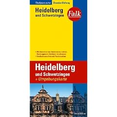 Falk Stadtplan Extra Standardfaltung Heidelberg / Schwetzingen