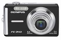 Olympus FE-340 8MP Digital Camera with 5x Optical Zoom (Black)