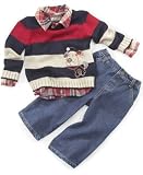 Nannette Baby Boy Three-Piece Sweater Set