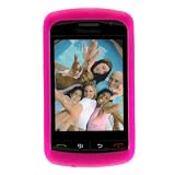 BlackBerry Storm 9530 Silicone Skin Case & Screen Protector Combo (Hot Pink)