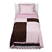 Chocolate Delight 3-pc. Bedding Set - Pink/ Brown (Twin)