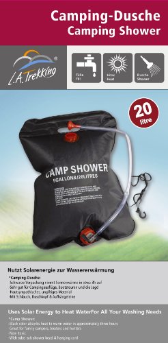 L.A. Trekking Camping-Dusche, wei&szlig;, 40 x 15 x 8 cm
