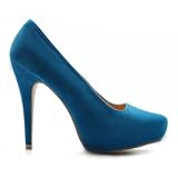 Ollio Women’s Platform Faux Suede Pump High Heel Closed Toe Multi-Color Shoes | Primal Heels :  platform shoes womens multicolor