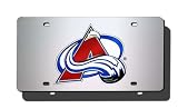 NHL Colorado Avalanche License Plate Cover (Silver)