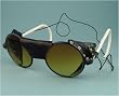 Jones Round Navy Blue Sunglasses / Ski & Expedition Goggles with Case. Model: WAW-BL