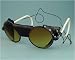 Jones Round Navy Blue Sunglasses / Ski & Expedition Goggles with Case. Model: WAW-BL