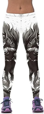 KTMod Womens 3d Digital Printed GYM Workout Full Length Leggings Batman One Size