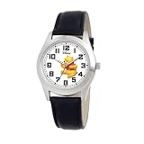 Disney Mens D143S002 Winnie The Pooh Black Lea