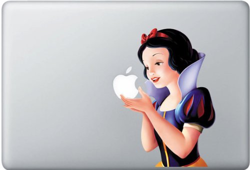 High Quality Full-color Snow White Apple Macbook Skin Decal Sticker