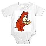 Onesie with bulldog, baby, dog, holding, puppy