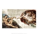 The Creation Of Adam Michelangelo art print poster - 11x14