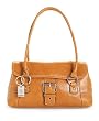 Giani Bernini Handbag, Glazed Leather Flap Satchel