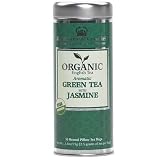 Review Harrisons & Crosfield  / Harrisons & Crosfield Organic Green With Jasmine, Round English Style Tea Bags, 30-Count, 2.6-Ounce Caddy (Pack of 6)
