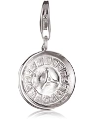VINANI brand Germany 925 Sterling Silver Charm Pendant Roulette shiny Inscription lucky HROU