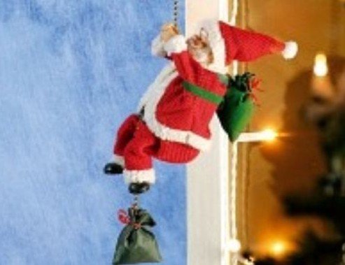 Weihnachtsdekoration Kletternder