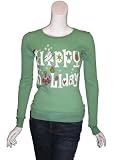 JAKE'S Happy Holidays Thermal Top in Green