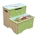 Fantasy Fields - Transportation Hand Crafted Kids Wooden Step Stool with Storage