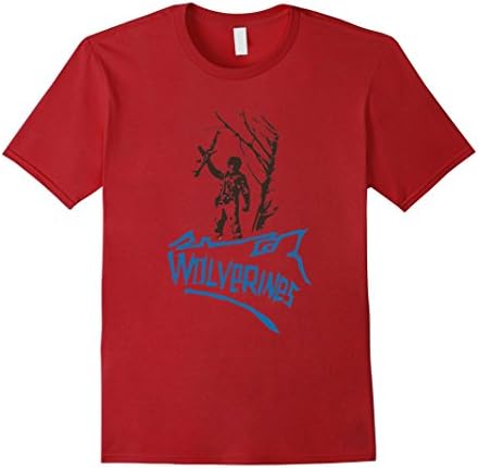 Men's Wolverines Red Dawn Shirt Large Cranberry