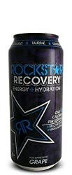 8 Pack - Rockstar Recovery Energy + Hydration - Grape - 16oz.